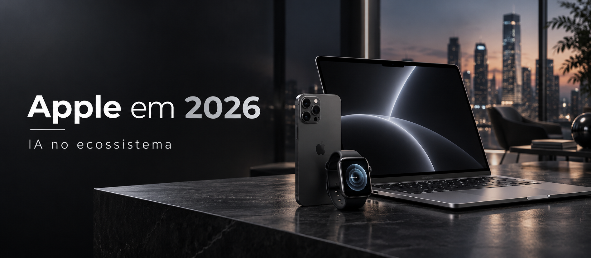 Apple em 2026: IA, ecossistema e a estratégia de transformar tecnologia em experiência